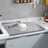 XXL cooked meat baking tray, double-sided cutting board, stainless steel rolling plate, breakfast tray, suitable for fruits, vegetables, meats, Fathe