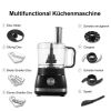Küchenmaschine, multifunktional, 800 W, 2 l, Küchenmaschine, 6-in-1-Haushaltsroboter, Lebensmittelverarbeitung inklusive Zerkleinerer, Knethaken, Mix